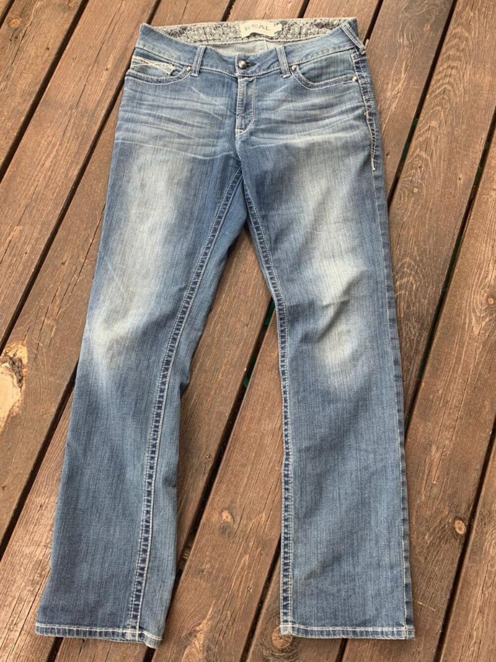 Ariat Women's Blue and Navy Jeans
